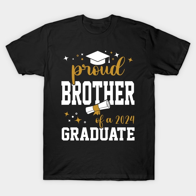 Proud brother of a 2024 graduation Class of 2024, Graduation T-Shirt by Kreigcv Kunwx